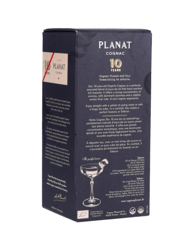 Planat Cognac 10 Ans Bio 40° Bio