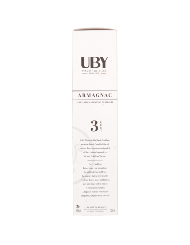 Armagnac Uby 3 Ans Authentique 40°