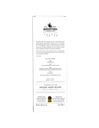 Angostura Rhum 1919 Rhum 40° Ambré