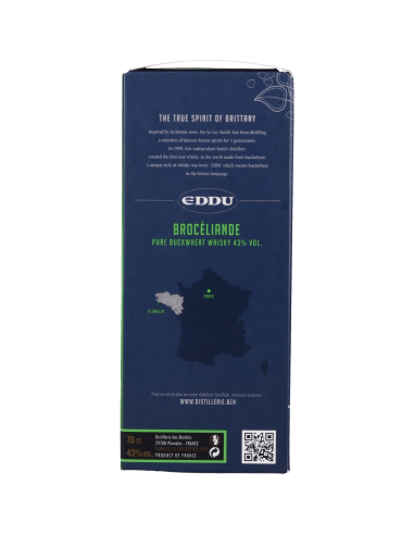 Eddu Broceliande Whisky Breton 43° 0.7l