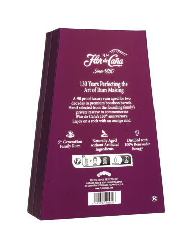 Flor De Cana Rhum 20 Ans 130th...