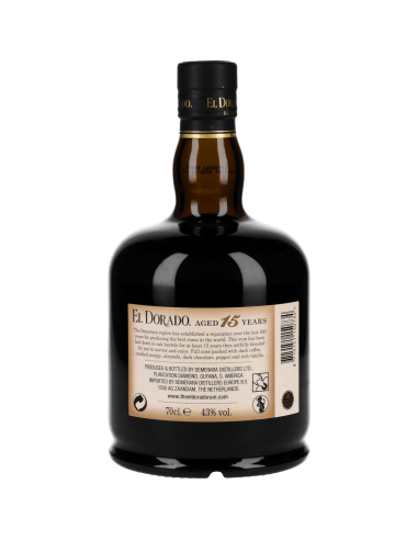 El Dorado Rhum 15 Ans Rum 43° Ambré