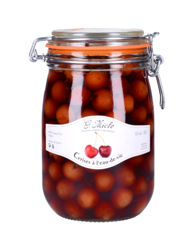 Cerises Avec Queue Eau De Vie Miclo 16°