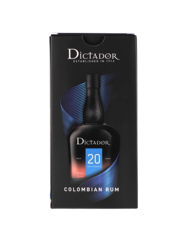 Dictador Rhum 20 Ans Rum 40° 0.7l Ambré