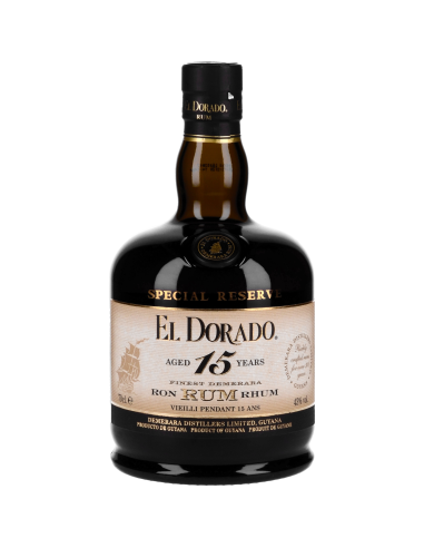 El Dorado Rhum 15 Ans Rum 43° 0.7l Ambré