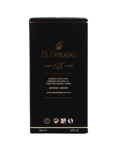 El Dorado Rhum 15 Ans Rum 43° 0.7l Ambré