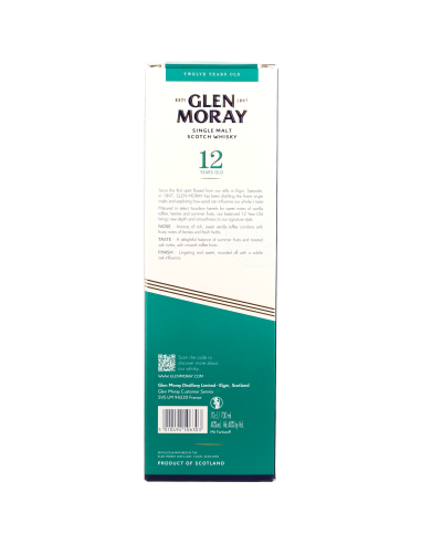 Glen Moray 12 Ans Scotch Whisky 40° 0.7l