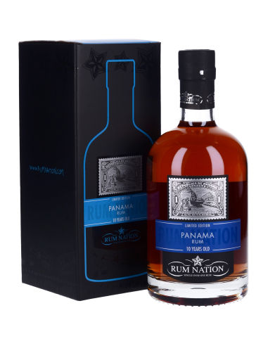 Nation Panama 10 Ans Rum 40° 0.7l Ambré