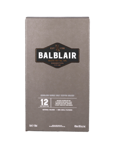 Balblair Scotch Whisky 12 Ans 46° 0.7l