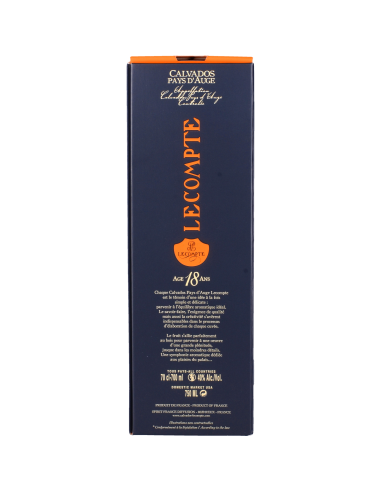 Calvados Pays D'auge Lecompte 18 Ans...
