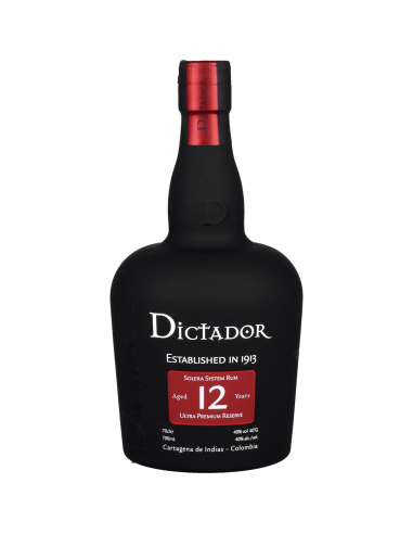 Dictador Rhum 12 Ans Rum 40° 0.7l Ambré