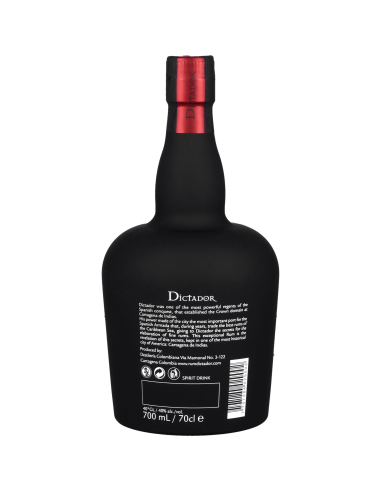 Dictador Rhum 12 Ans Rum 40° 0.7l Ambré