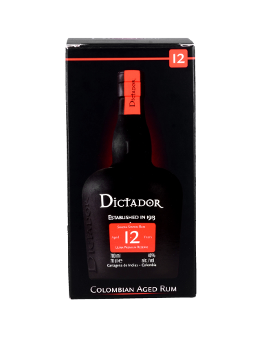Dictador Rhum 12 Ans Rum 40° 0.7l Ambré