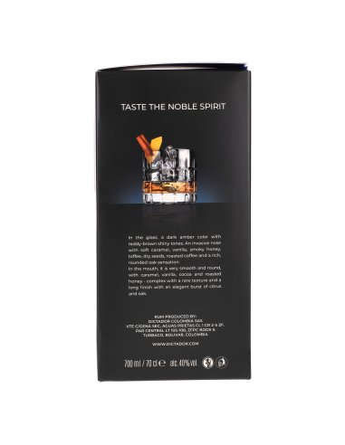 Dictador Rhum 20 Ans Rum 40° 0.7l Ambré