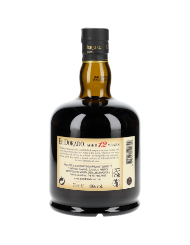 El Dorado Rhum 12 Ans Rum 40° 0.7l Ambré