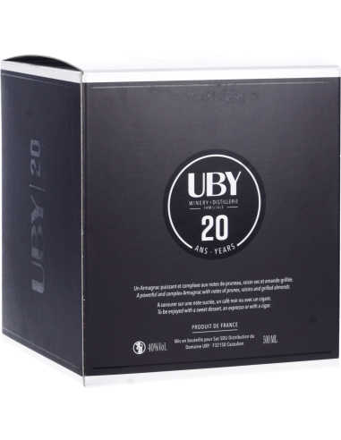 Armagnac Uby 20 Ans 40° 0.5l