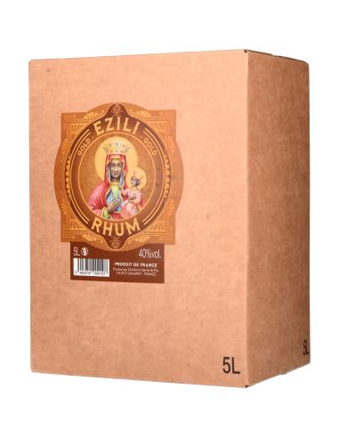 Rhum Ezili Gold 40° 5l Ambré