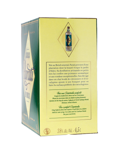 Parati Cachaça Exemplar 38° 4.5l Blanc