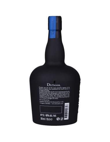 Dictador Rhum 20 Ans Rum 40° 0.7l Ambré